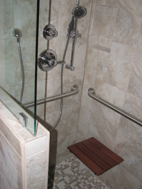 Custom tub to shower conversion in Austin